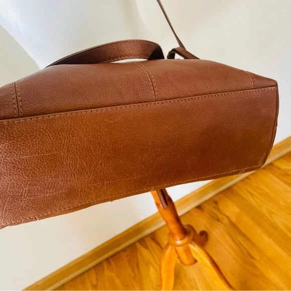 Frye Ari Cognac Leather Crossbody Bag - Picture 8 of 14